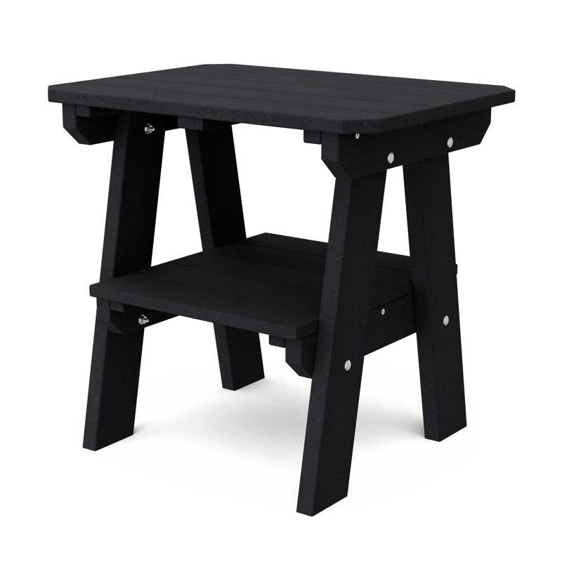 Heritage Two-Tier End Table, Black