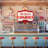 Ice Cream Parlor Canvas | White Framed Wall Art for Bedroom