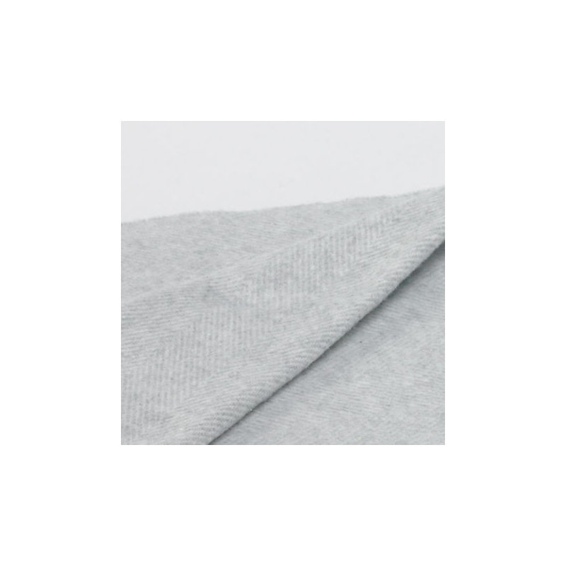 Italian Herringbone Throw Blanket, Light Gray