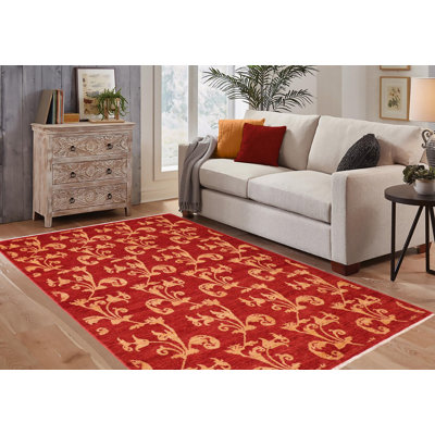 Mulhall Wool Floral Indoor Rug