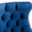 Pivot réglable en velours bleu d'une hauteur de 25 à 33 po, avec dossier confortable pour îlot de cuisine (de 2-820576000-820576027