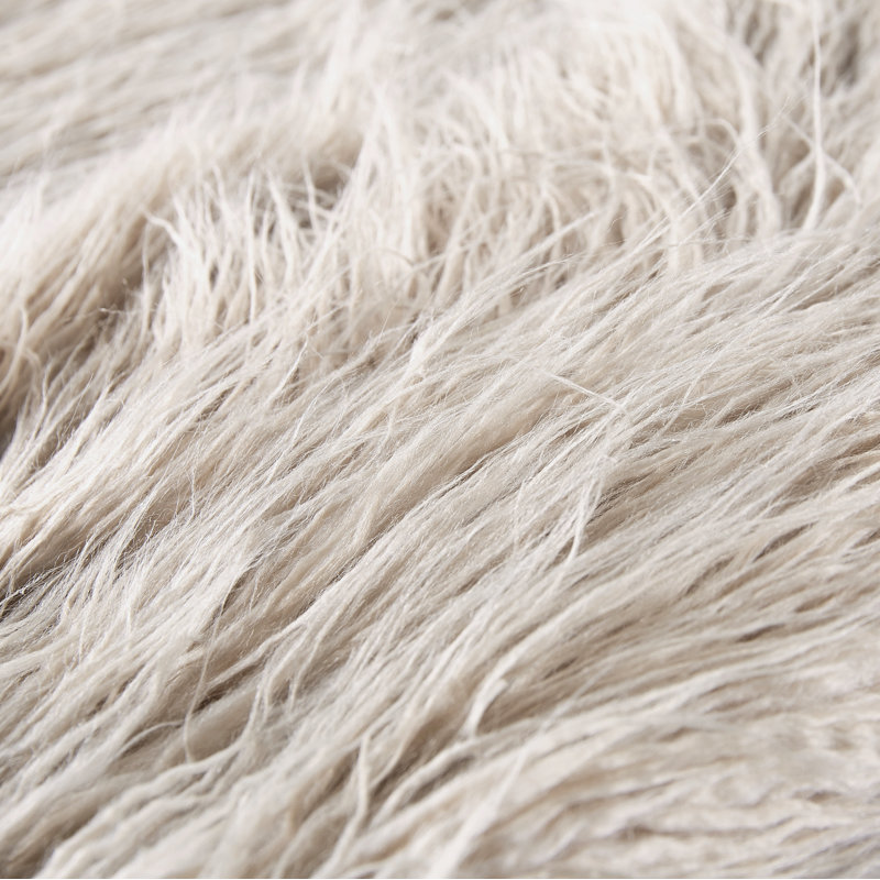 Mongolian Throw Blanket, Oatmeal