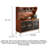 Solid Ash Wood Pantry Cabinet with Stainless Steel Base
