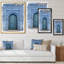 Porte d'entrée en bois traditionnelle marocaine traditionnelle - photographie sur toile-67232785-67232793