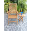 Table d'appoint pliante en bois Wiebe