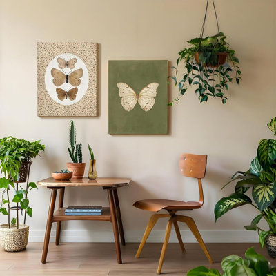 2 Piece Wrapped Canvas Wall Art