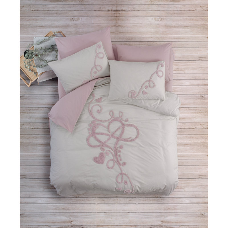 Premium Claret Red Ranforce Single Quilt Cover Set - 100% Cotton, 63.0 x 86.6 inches Duvet Cover & 63.0 x 94.5 inches Flat Sheet | 1 Envelope Pillowcase (19.7 x 27.6 inches) | Machine Washable, Soft & Durable, Elegant Design