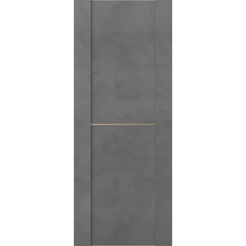 Porte standard à panneaux en bois et métal préfinie, 32 po x 80 po, Brun foncé