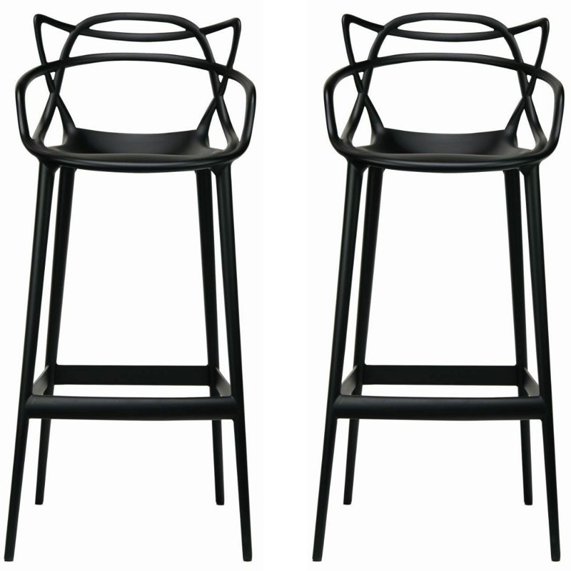 Scoles, Noir, Tabouret de bar (siège d’une hauteur de 30 po)