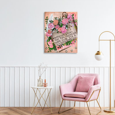«Tell Yourself A Good Story Canvas», conception par Glad You Here Co.