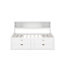 Lit de jour double avec 2 armoires de chevet, tablettes et tiroirs-1379622863