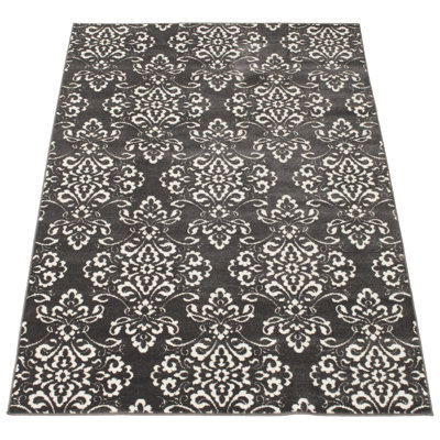Ensemble de tapis gris / noir Rosalba