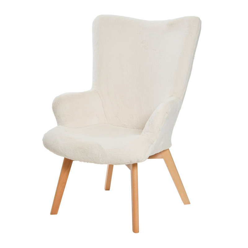 Fauteuil à oreilles Napster, Mélange de polyester blanc