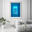 Cerulean Corridor II Shadowbox Abstract Print by Oliver Gal, Black Frame, 10 x 15-627613171-627613172