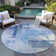 Machine Washable Indoor/Outdoor Chayden ACN1067 Blue Rug