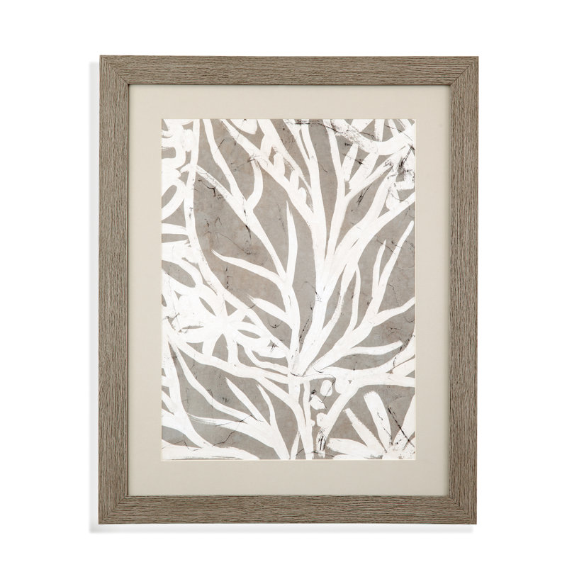 «Mudcloth Foliage II», reproduction encadrée