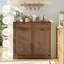 Armoire à poubelle double basculante de 13 gallons avec tiroirs et crochets-133488765-133488769