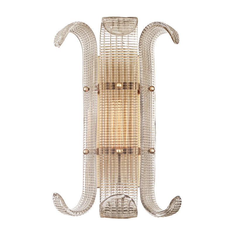 Plafonnier encastré à intensité variable 1 lumière Brasher, Laiton vieilli