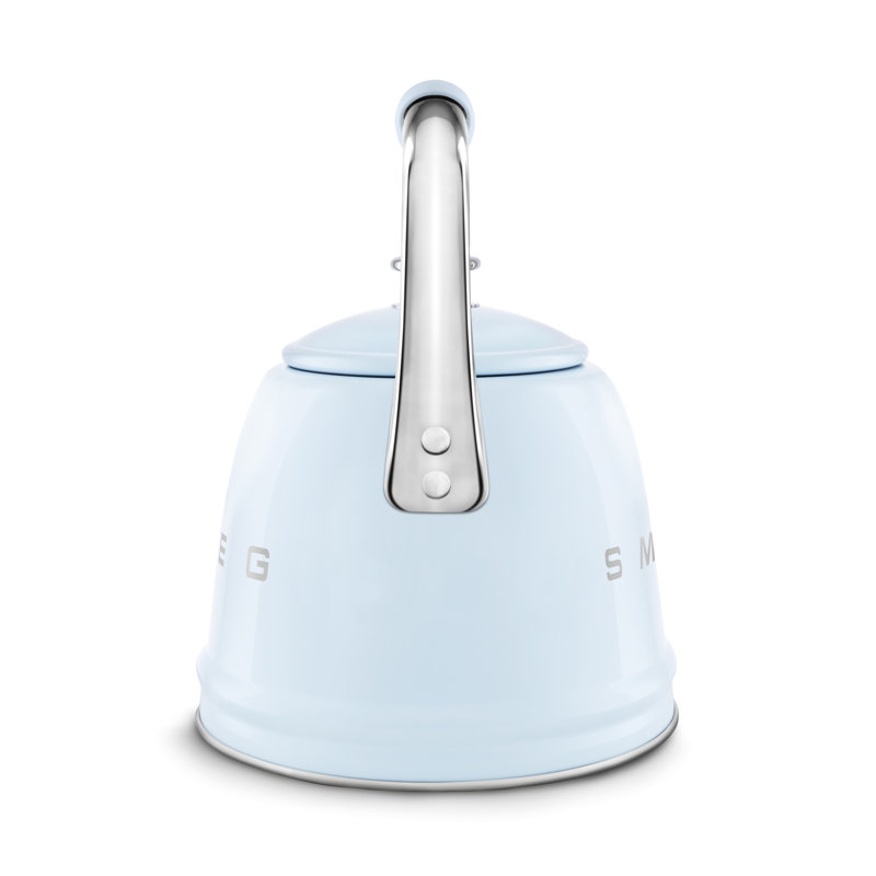 Smeg WKF01 50's Style Retro Whistling Kettle, Blue