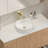 Aveline 14" Circular/Round White Vitreous Vessel Bathroom Sink with Art Basin,Faucet not Included