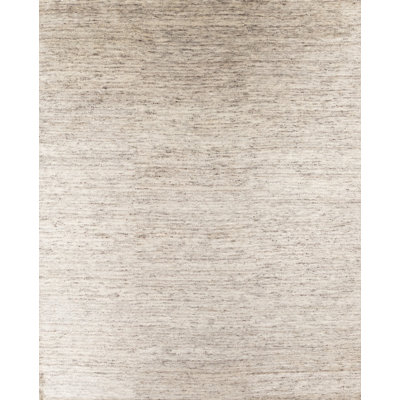 Classics Hand-Knotted Wool Beige/Charcoal Area Rug