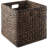 Water Hyacinth Storage Baskets, Set Of 4 Woven Cube Organizer Bins For Home Organization In Living Room, Bathroom, Bedroom, And Laundry-1058493014-1058493019