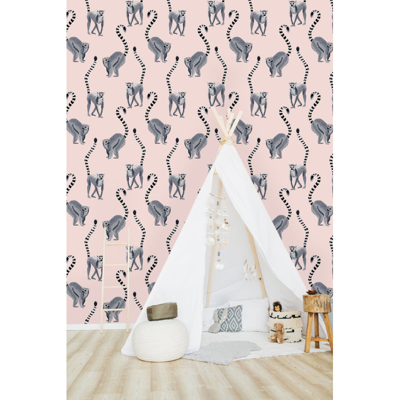 Rouleau de papier peint adhésif Lemur, L 10,42 po x l 25 po