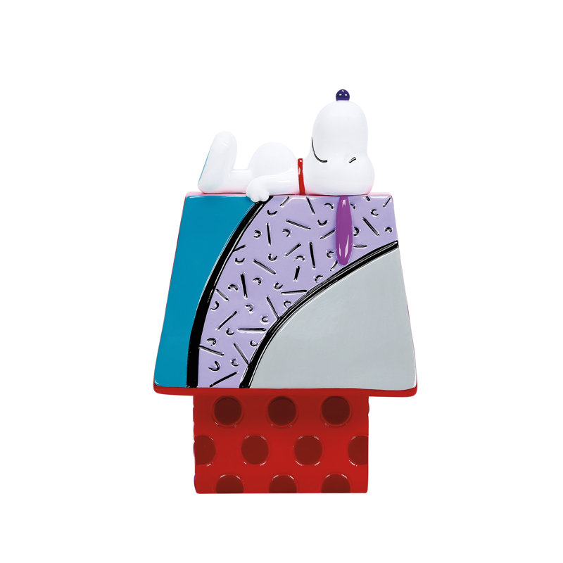 Figurine Enesco Peanuts BRITTO Snoopy dormant sur une niche pour chien 6,5 pouces