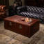 Table basse en similicuir