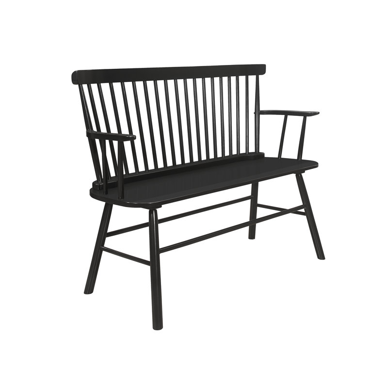Chaise en bois noir 1pc