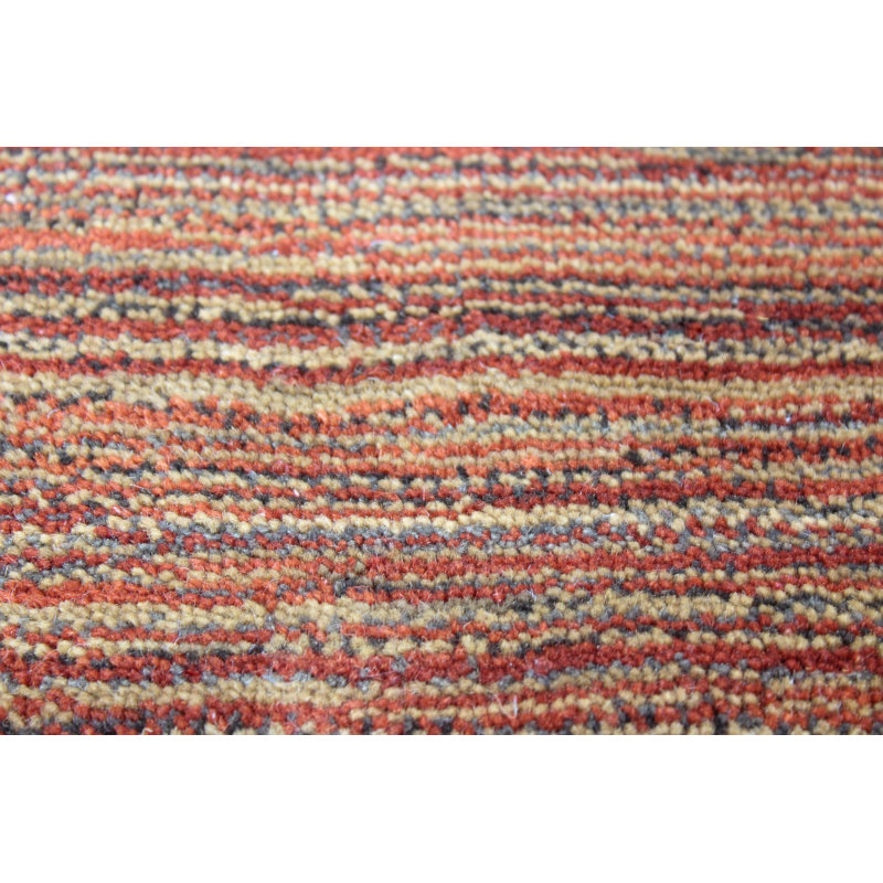 Burnt Orange Handmade Tufted Wool Rectangular Area Rug
