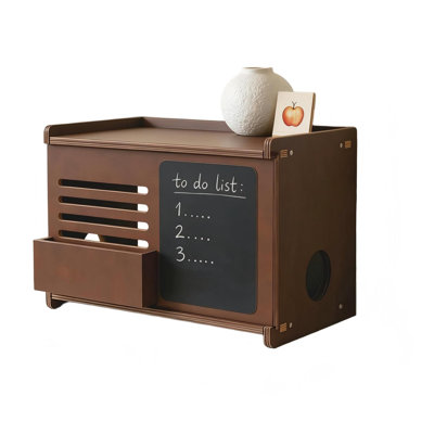 WiFi Router Box Hider with Front Storage & Chalkboard