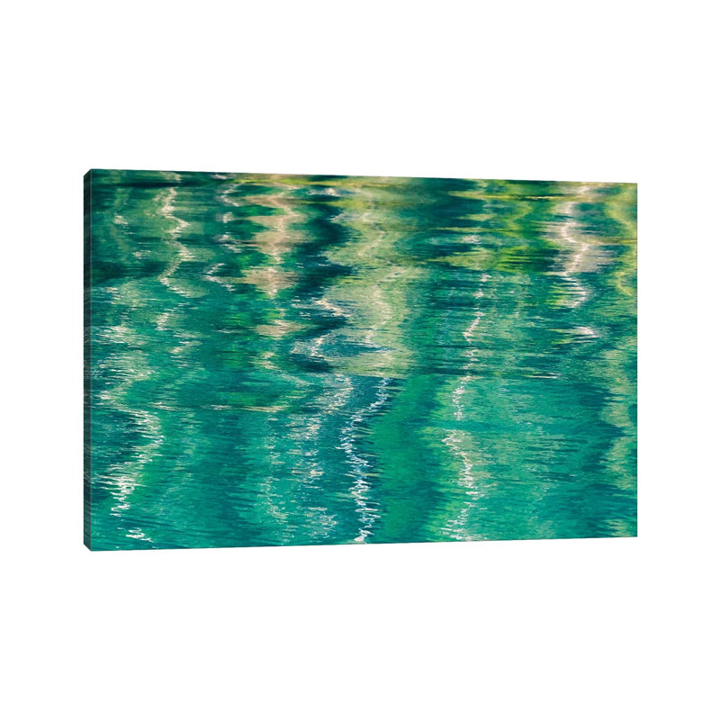 Usa, Alaska, Craig. Reflection in Rippled Water. 1 Piece Wrapped Canvas Painting, 45.72cm H x 66.04cm W x 1.905cm D