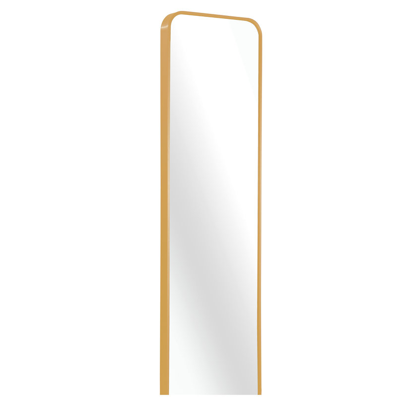 47 x 14IN Door mirror.(W2203P182156), Golden