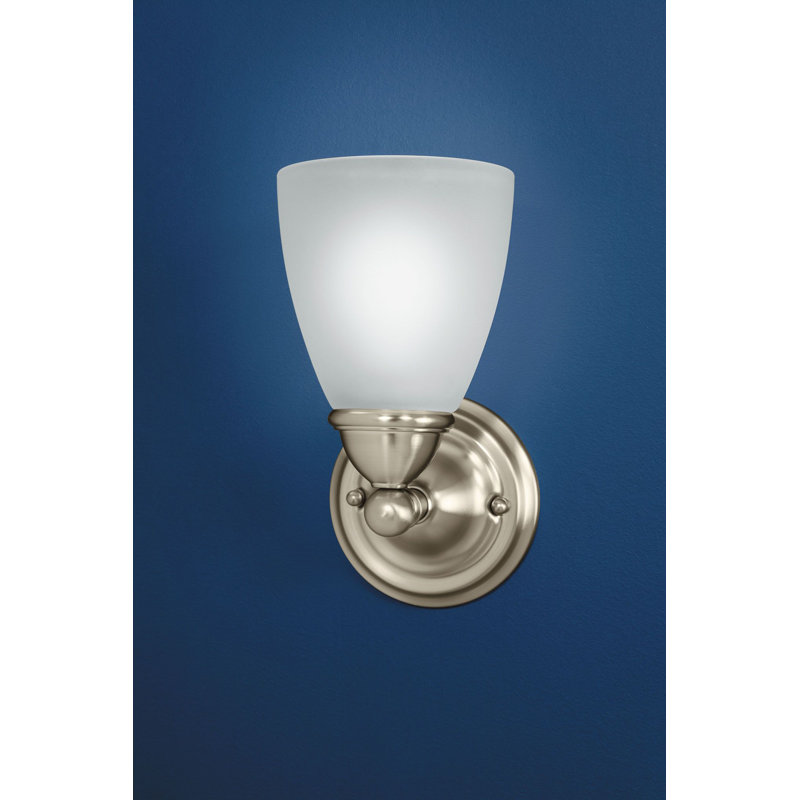 Brantford 1-Light Bath Sconce, Brushed Nickel