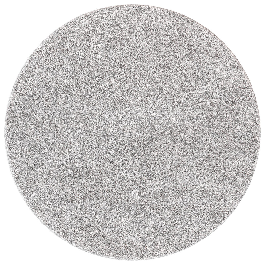Rug Grey Polypropylene 120 X 120 Cm Non-Slip Area Rug Square