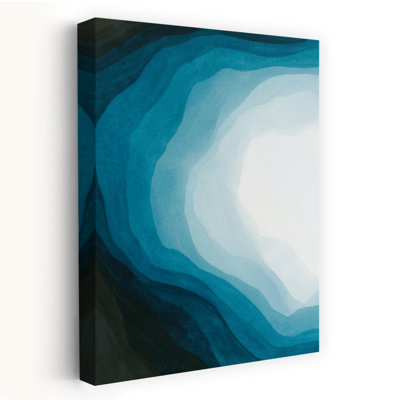 Blue Waves Of Serenity II Abstract Contemporary Art