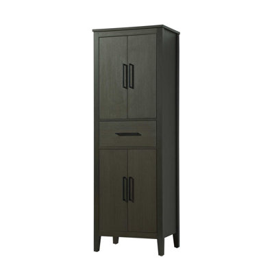 24 Inch Bath Storage Cabinet in Mocha Brown