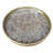 Handmade Reverse Painted Mirror Round Tray in Terrazzo