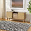 Tissé à la main et recyclé à plat P.E.T. Tapis blanc / noir-236279218
