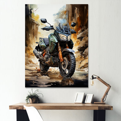 Halluin Scooter Off Road Adventurer I On Canvas Print