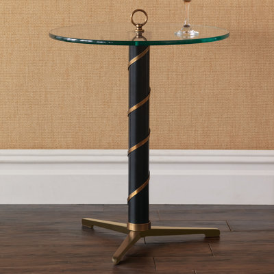 Wilmette Glass Top End Table
