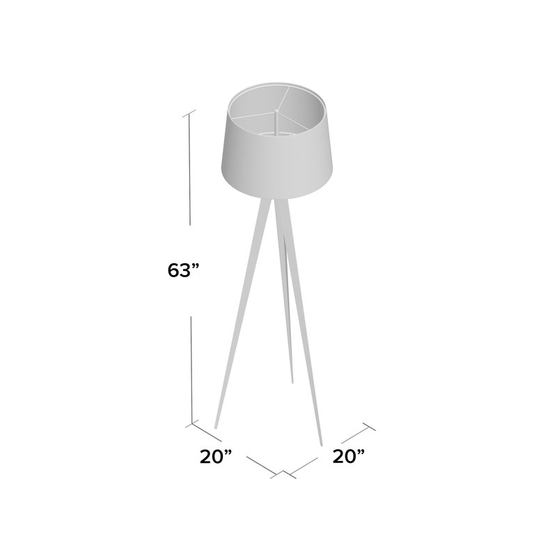 Lampe trépied 63 po Hollywood