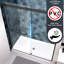 Porte de douche Bypass - Verre trempé 5/16 po, noir mat, coulissant en douceur, fermeture en douceur, finition noire éclatante, Nano facile à nettoyer, lisse, fermer