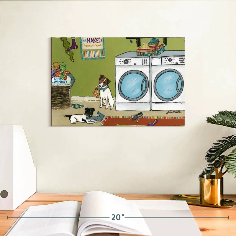 Brampt Jack Russell Trouble, 8" H x 12" W