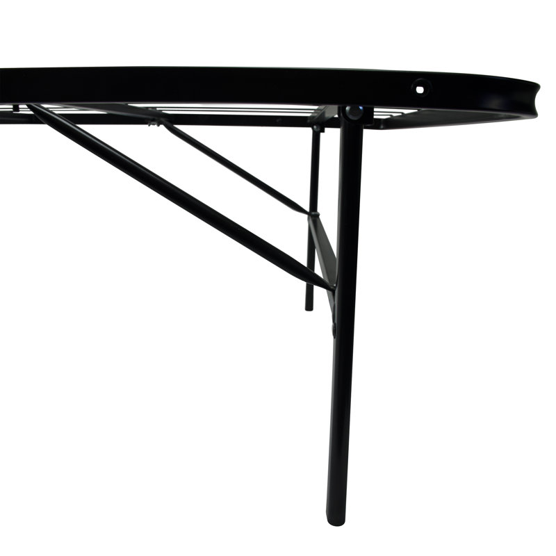 Full Black Metal Platform Bed Frame with Storage