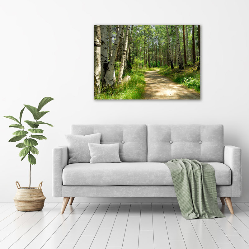 Path In The Forest - Wrapped Canvas Print