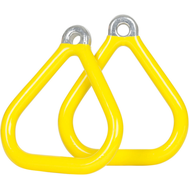 Anneaux de trapèze triangulaires à revêtement commercial, Jaune