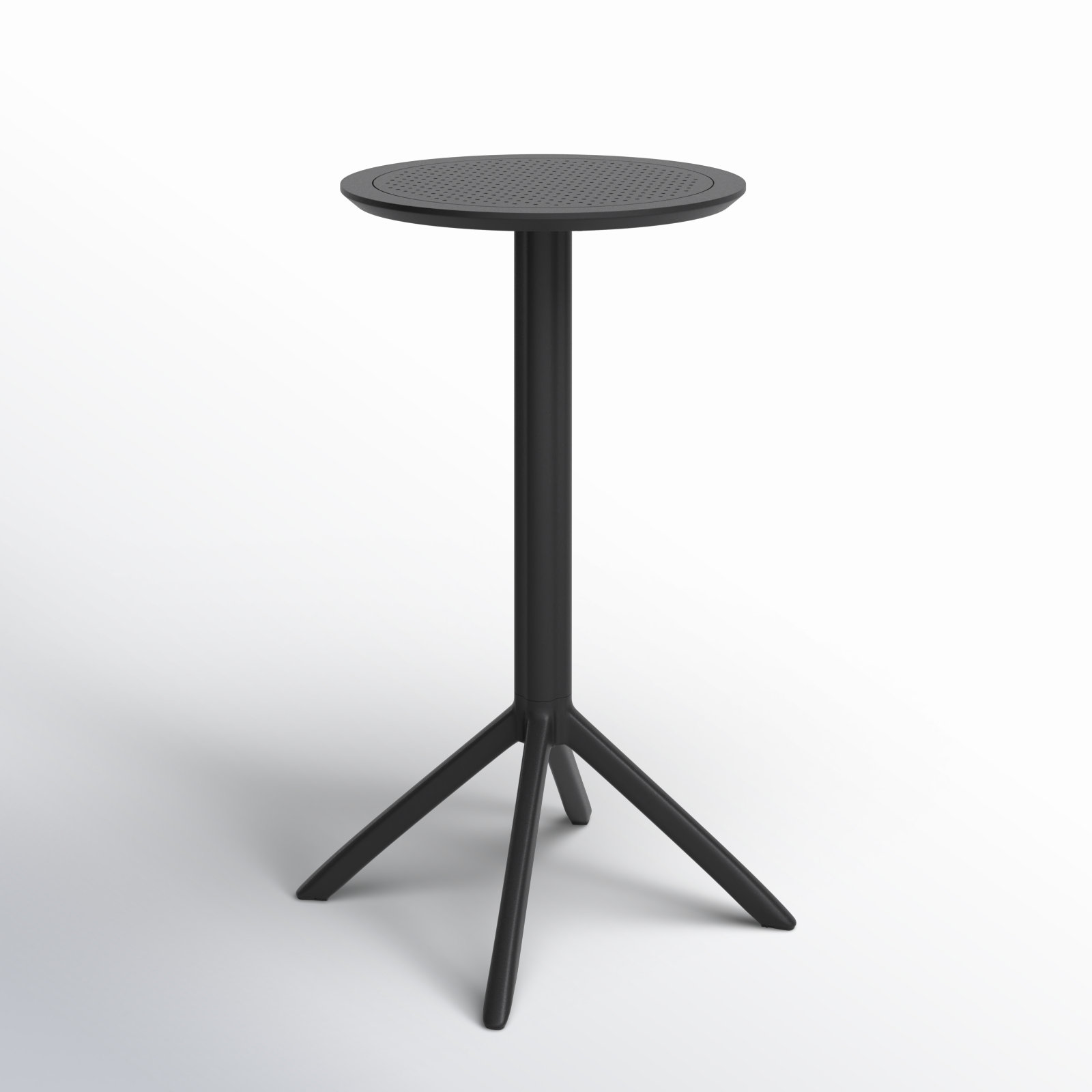 Elodie 24" Patio Bar Table, Black, 42.5'' H x 23.6'' W x 23.6'' L