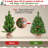 Mini Artificial Christmas Tree with Pinecones and LED Lights-102533576